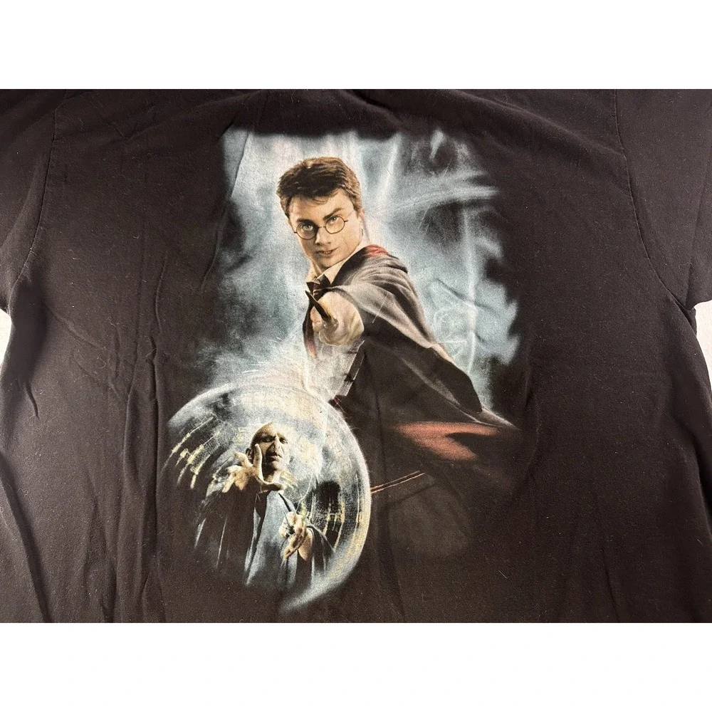 Vintage Harry Potter Shirt Mens 2XL Black Y2K 2005 Goblet of Fire Promo Tee - Picture 3 of 10